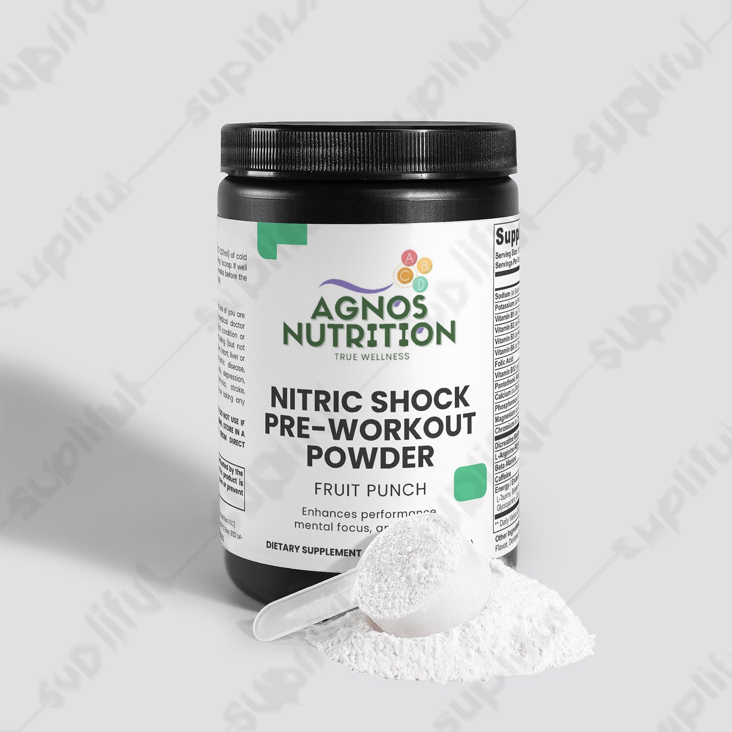 NITRIC SHOCK PRE-WORKOUT POWDER (FRUIT PUNCH)