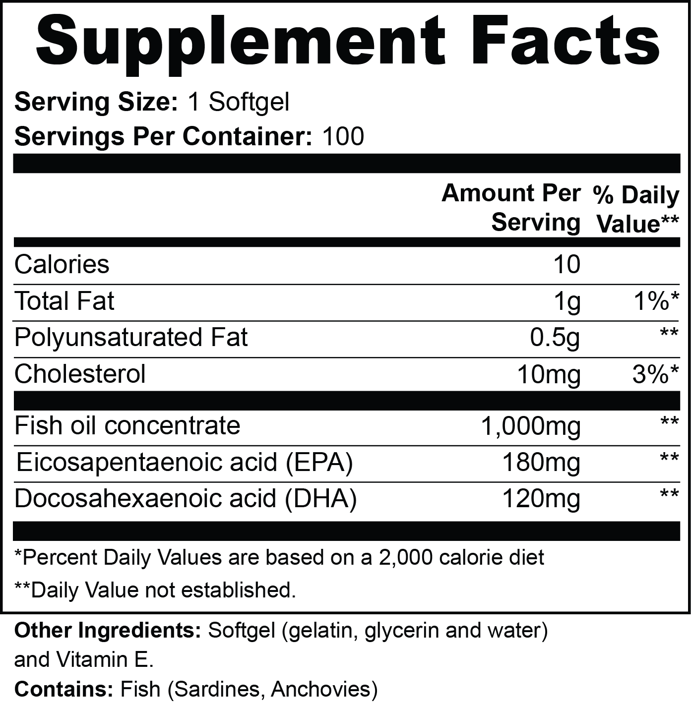 OMEGA-3 EPA 180 MG+DHA 120 MG