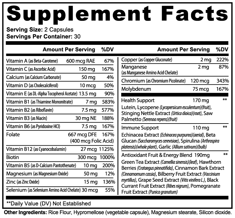 COMPLETE MULTIVITAMIN